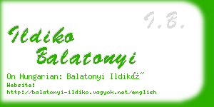 ildiko balatonyi business card